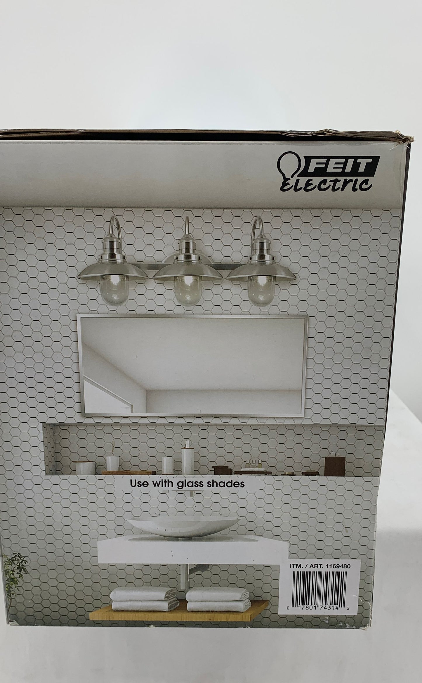 Feit Electric Brushed Nickel Dimmable LED 3-Light Vanity 1350 Lumens