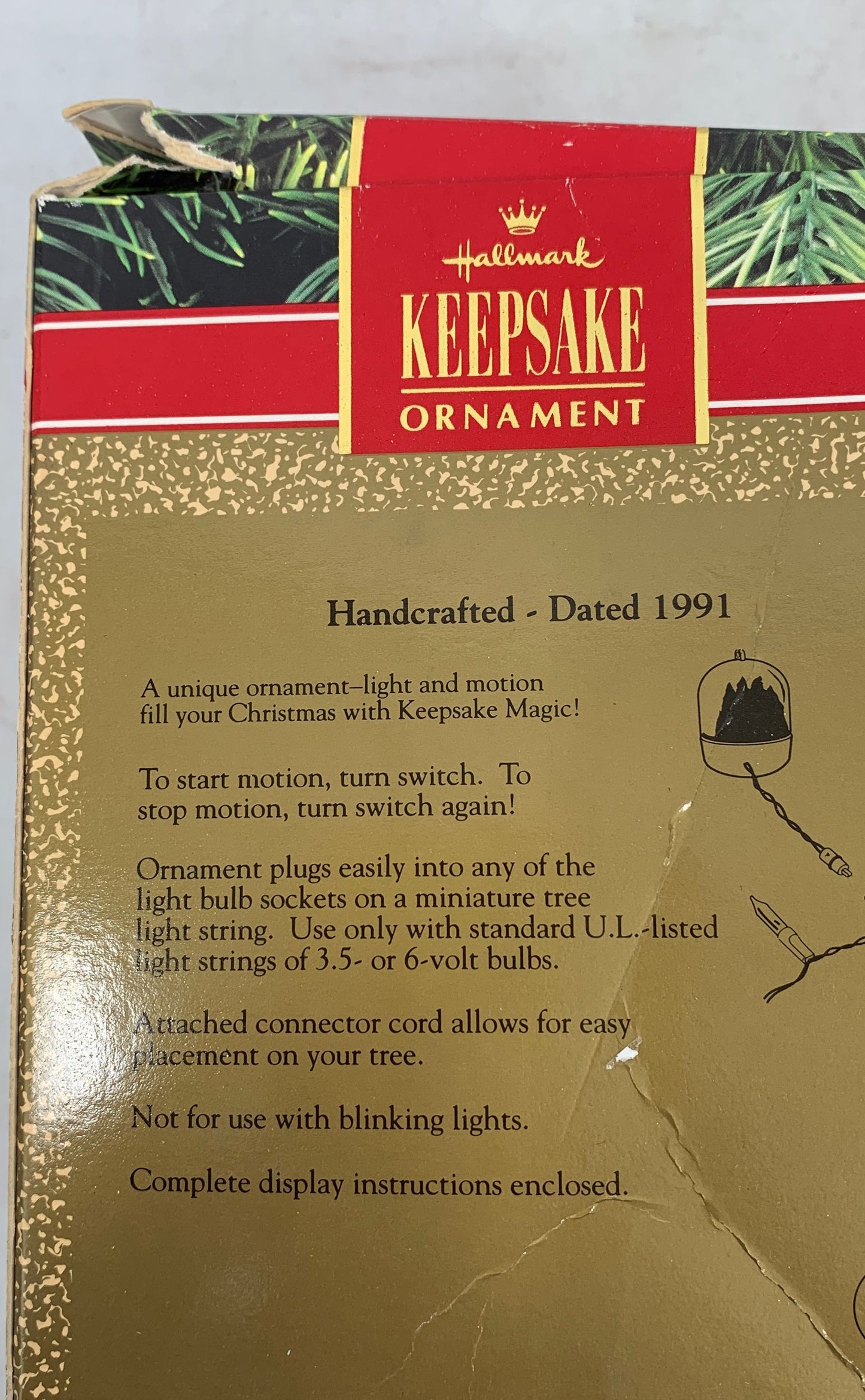 Hallmark Keepsake Vintage Magic Light & Motion Ornaments Lot Of 3 In Box