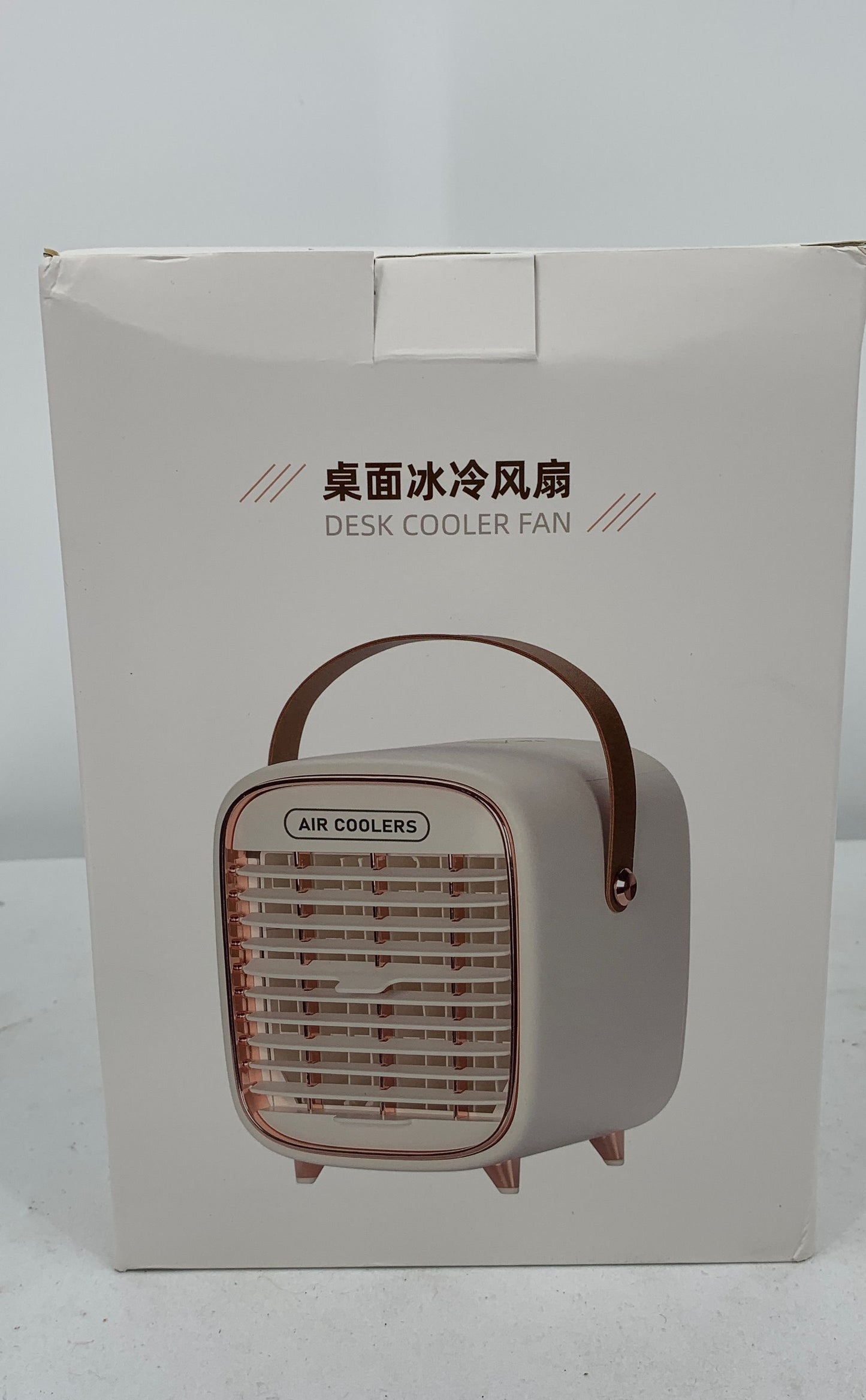 Air Coolers White Desk Cooler Fan Model Y3 With Handle NEW