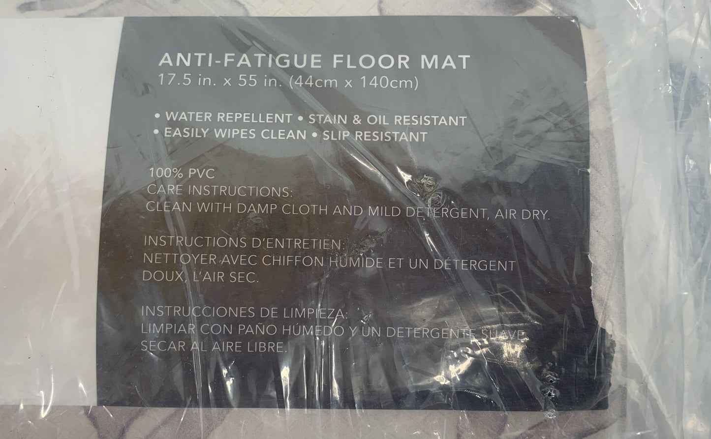 SOHOME Anti-Fatigue Floor Mat 17.5" X 55" Water Repellant-Oil & Stain Resistant