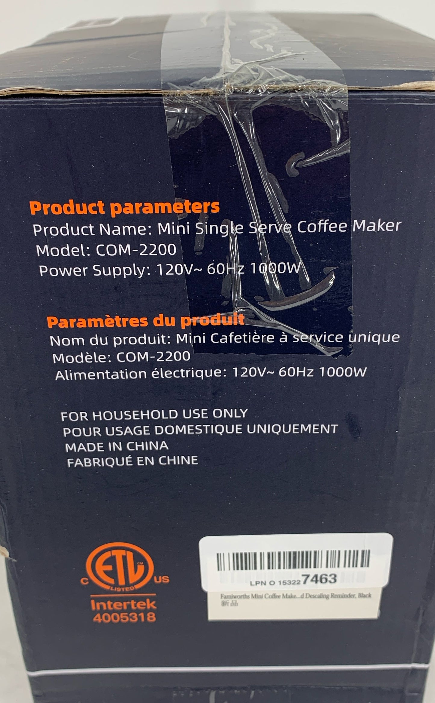 Famiworths Mini Single Serve Coffee Maker-Brewing In Two Ways Com-2200