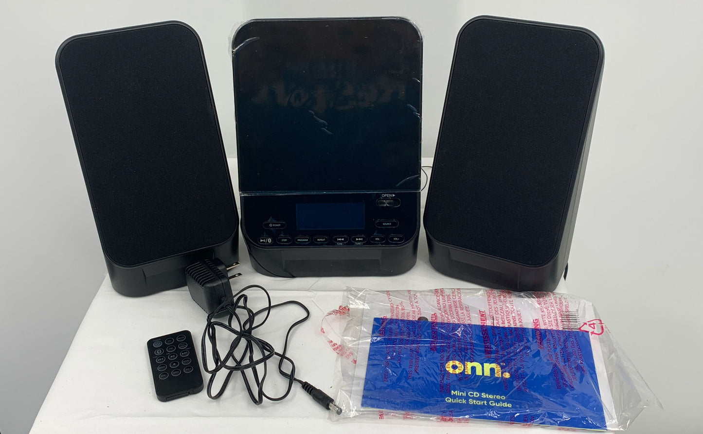 Onn Groove Cd Mini Stereo System With Bluetooth Wireless Technology With Remote