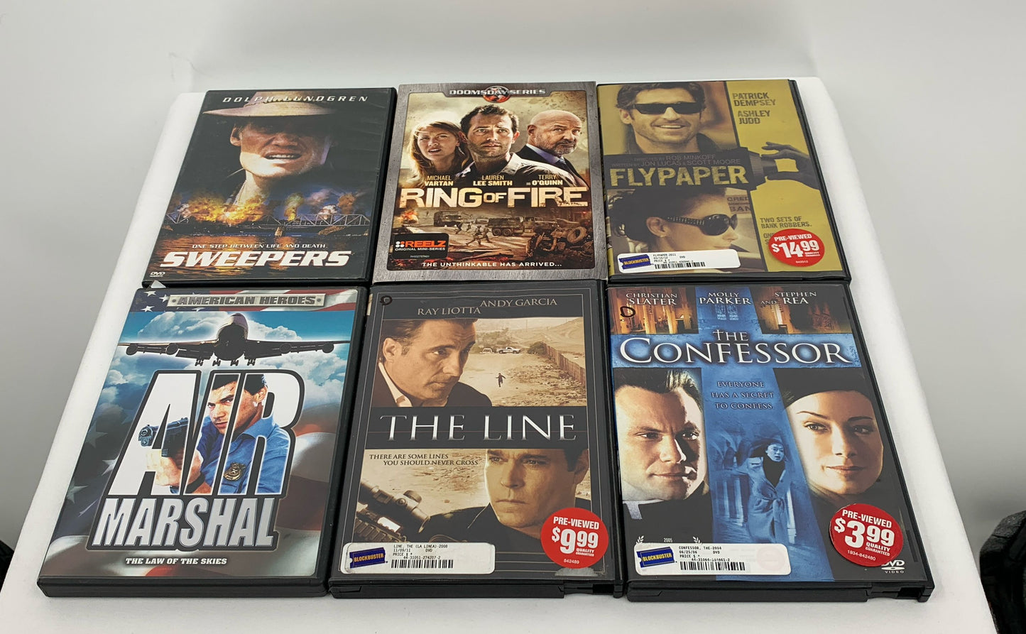DVD's Various Titles Action/Suspense Lot Of 6