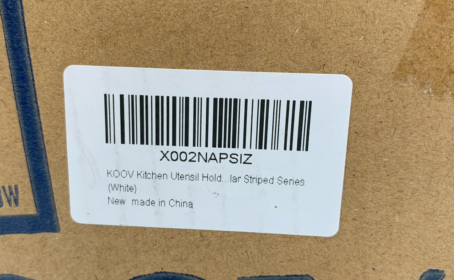 New KOOV Large Ceramic Kitchen Utensil Holder Crock Heavy Duty Deep