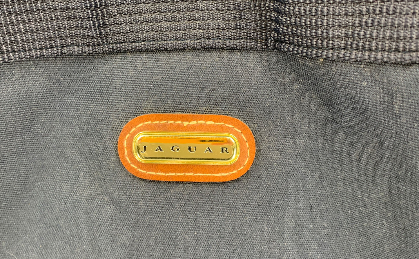 Vintage Jaguar Travel Bag With Carrying Strap 13"x8.5"x9.5"