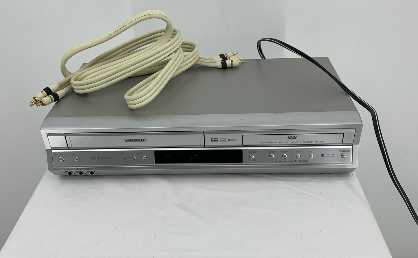 TOSHIBA DVD/VCR Deck SD-V392SUA-No Remote-W/monster 126701 Component Video Cable