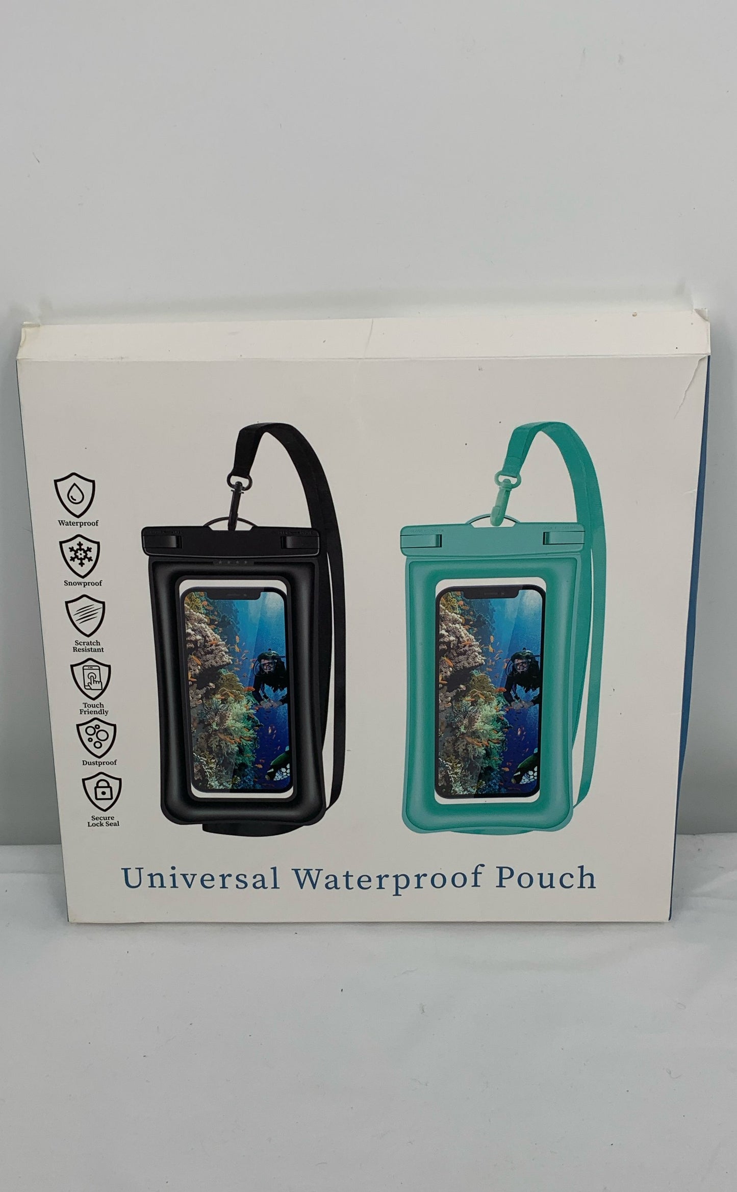 Universal Waterproof Cell Phone Pouch Lock And Seal  2 Pack-Open Box