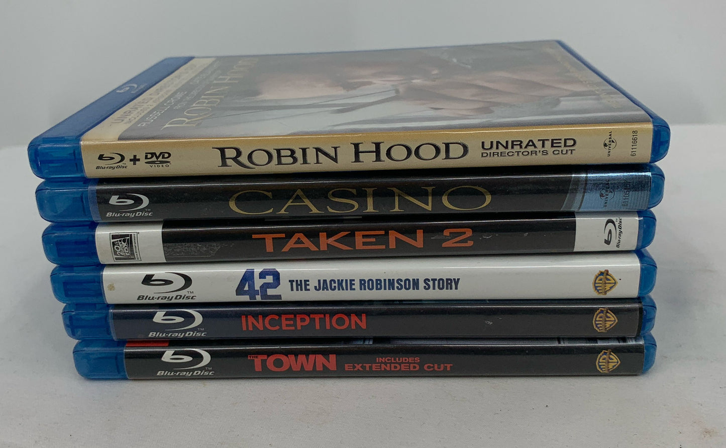Various Titles Blu Ray Discs Lot Of 6 Action/Thriller Movies