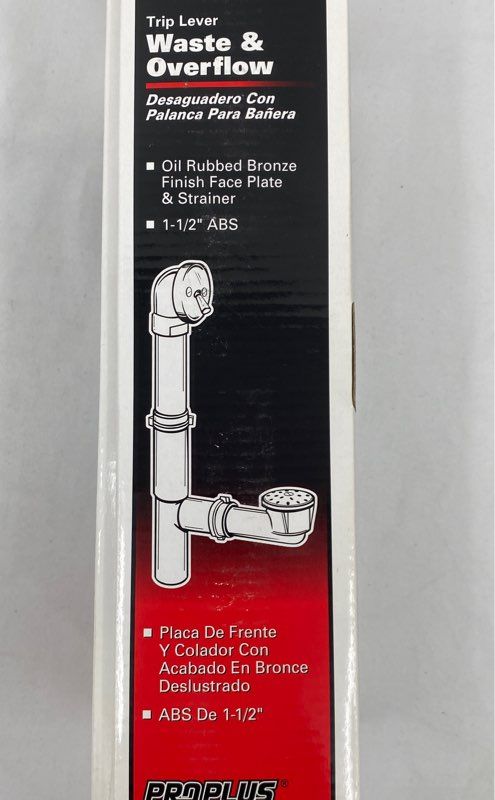 Pro Plus Tub And Shower Waste & Overflow Trip Lever Oil Rubbed Bronze Finish