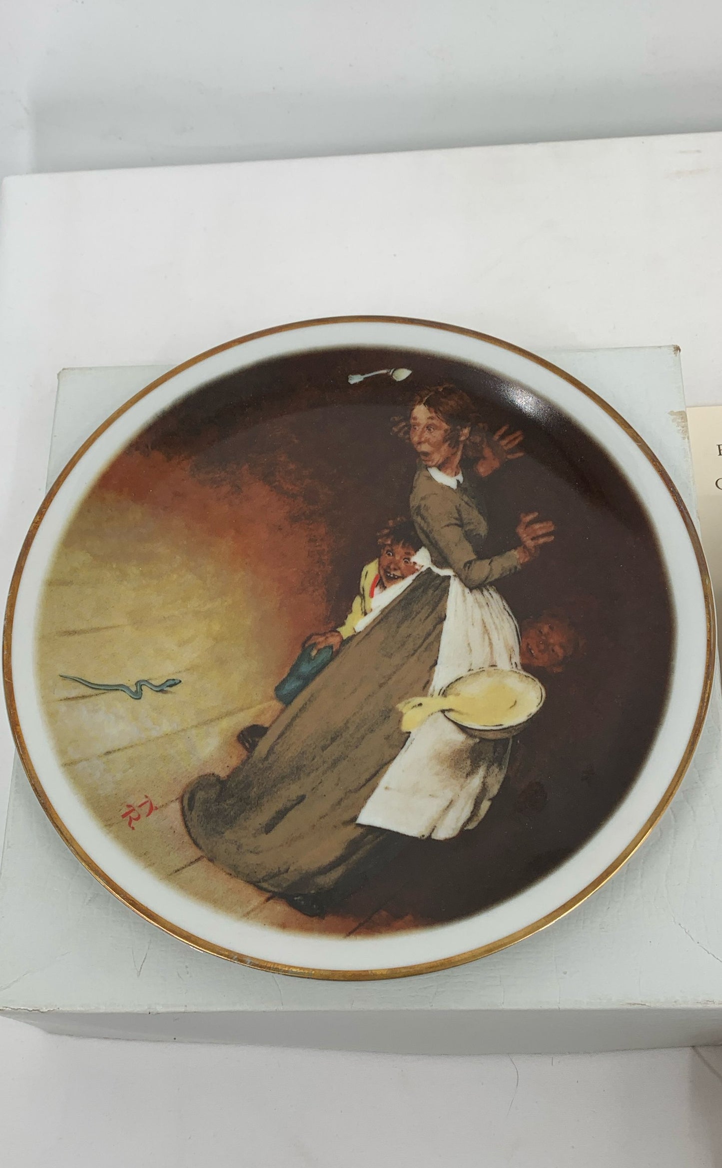 Vintage Norman Rockwell Collector Plates Limited Edition Lot Of 2