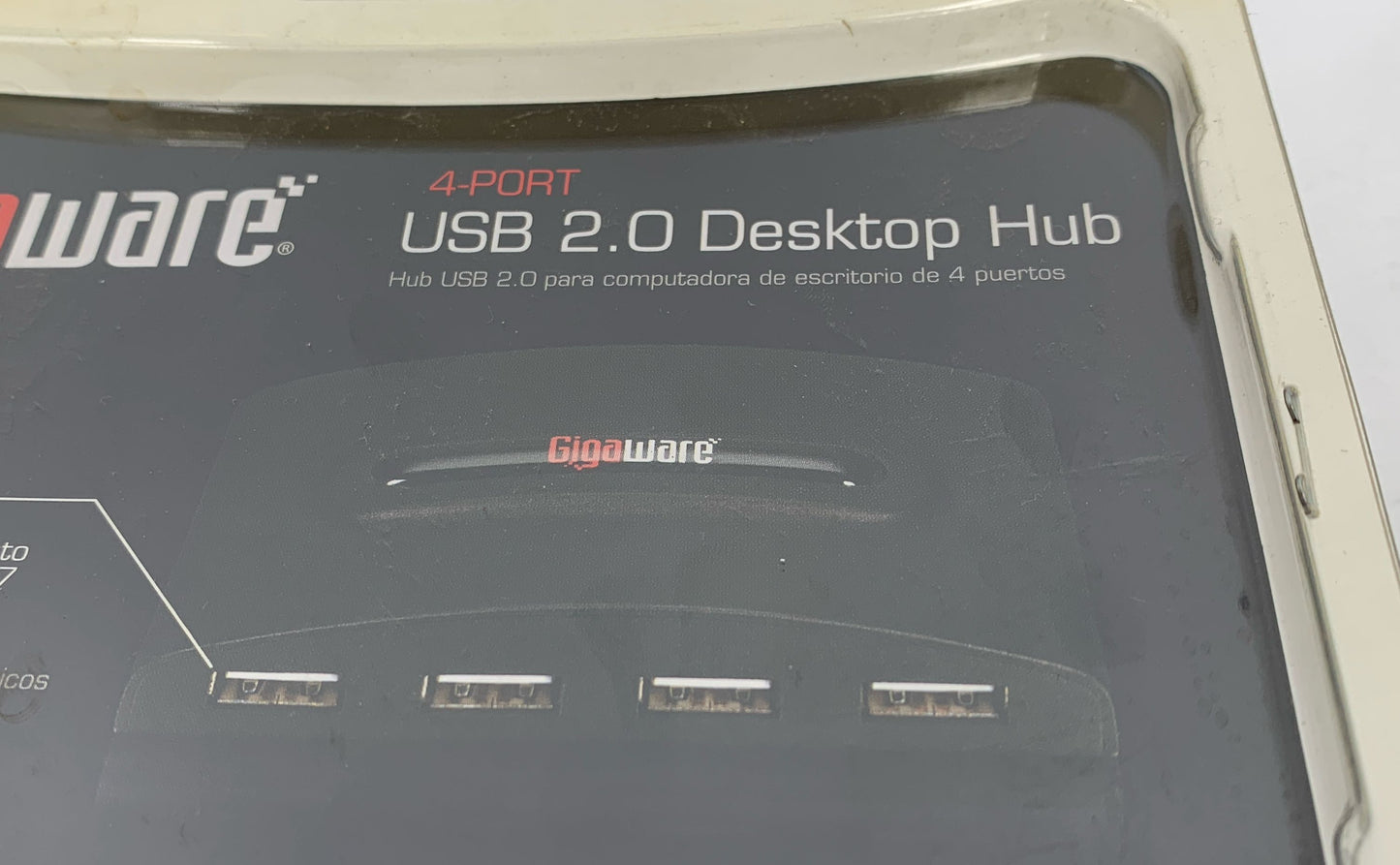 Brand New GigaWare 26-160 4 Port USB 2.0 Desktop Hub Expandable Lot Of 2