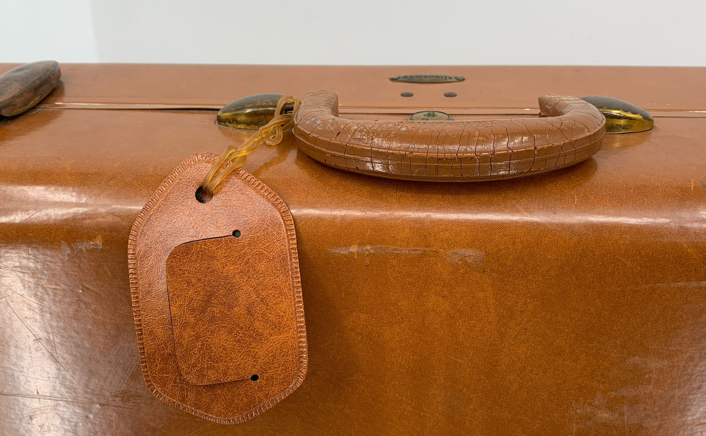 Vintage Samsonite Shwayder Bros Inc Denver Detroit Hard Case Luggage No Key