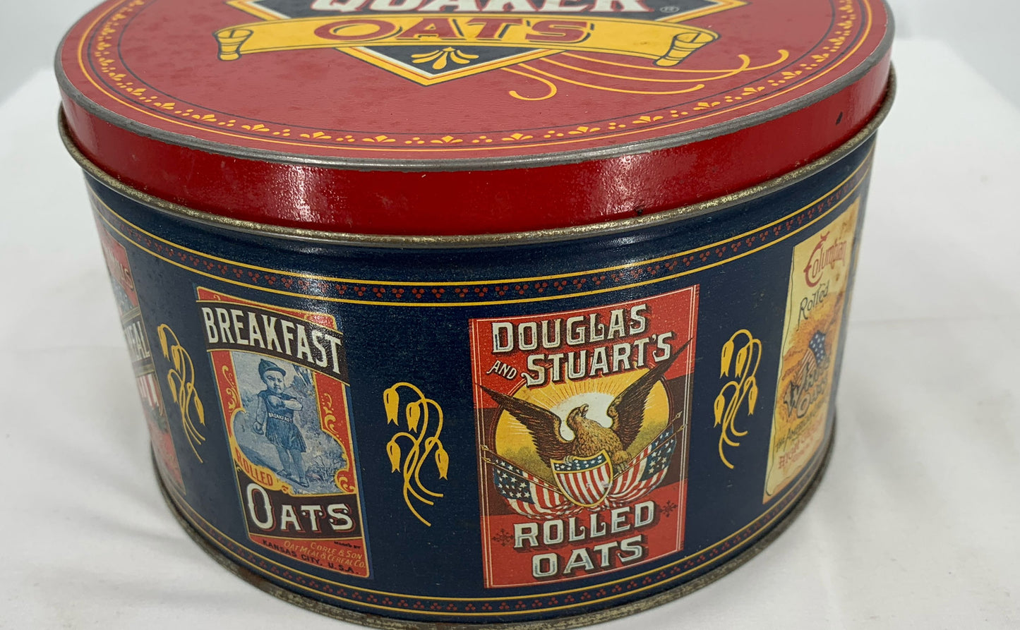 Vintage 1983 Limited Edition Quaker Oats Collectible Advertising Tin