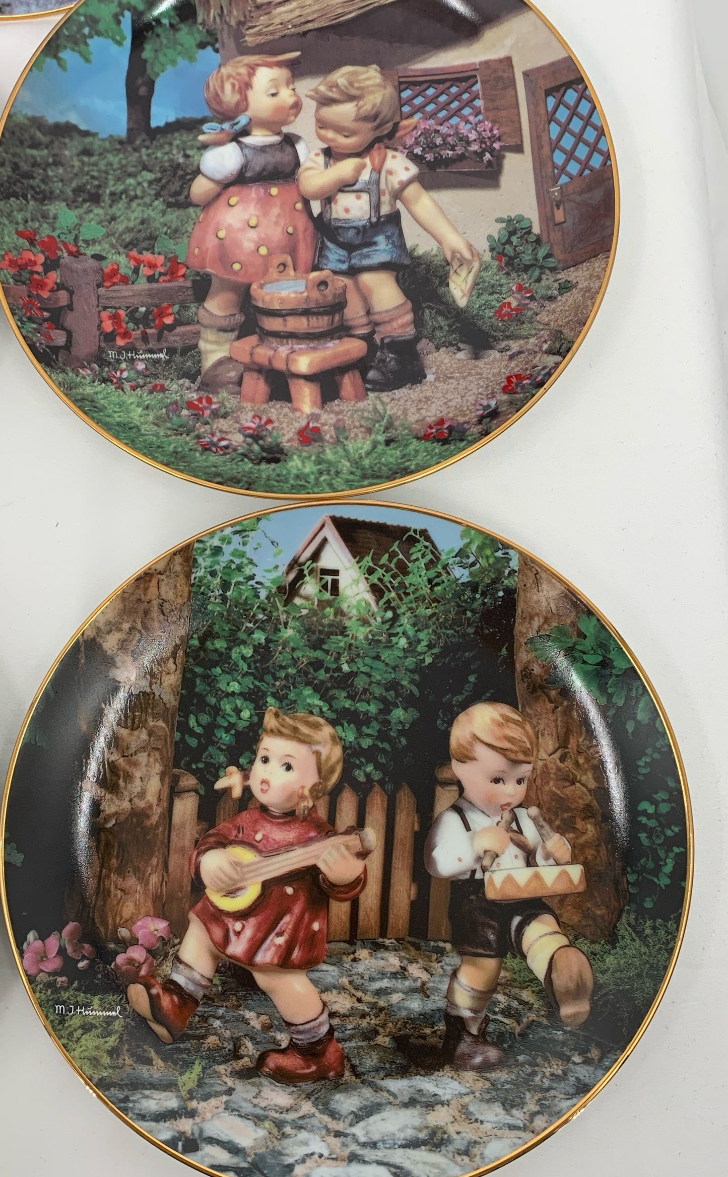 Mj Hummel Little Companions Collector Plates Lot Of 5