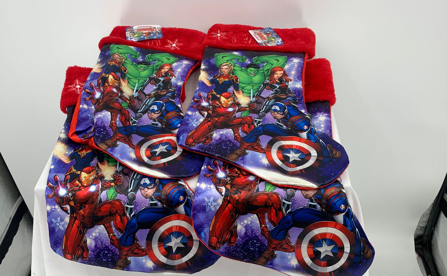 New At Home Avengers 17.5" Christmas Stockings Set Of 4