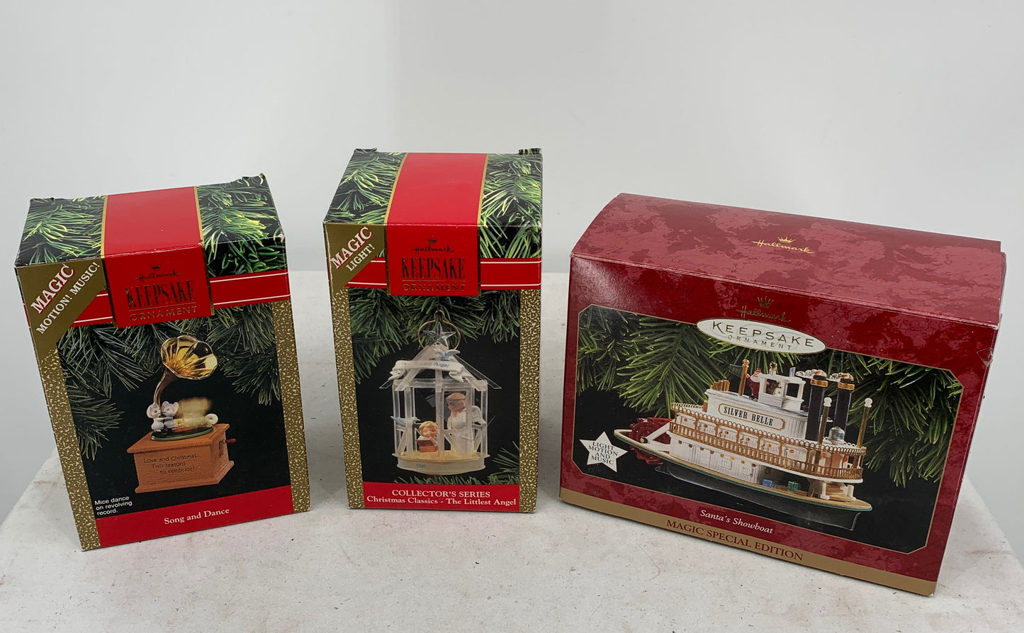 Hallmark Keepsake Vintage Christmas Ornaments Lot Of 3 In Box