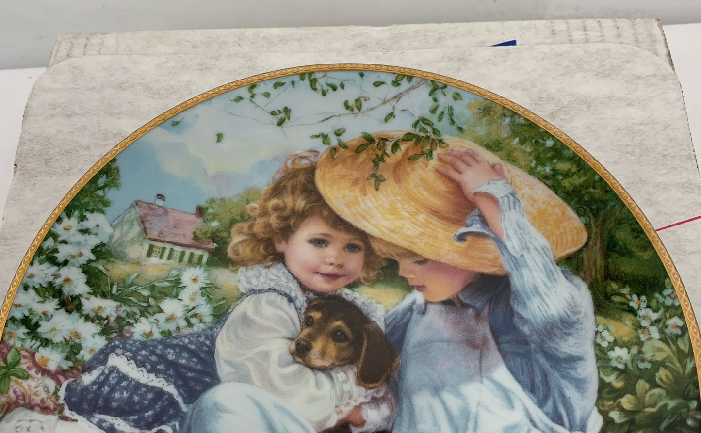 Reco Collector Plate "A Time To Love" Limited Edition By Sandra Kuck 1989