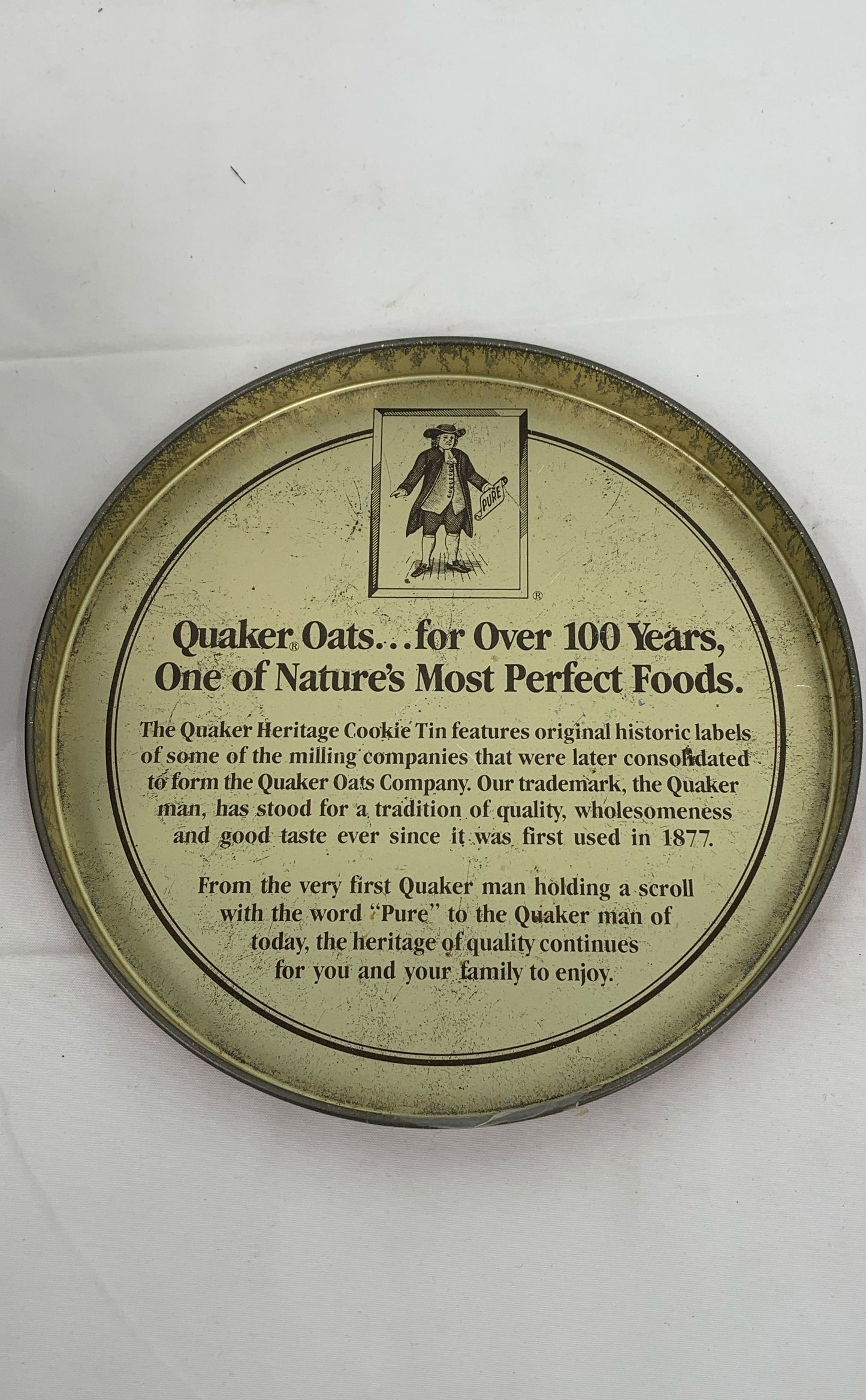 Vintage 1983 Limited Edition Quaker Oats Collectible Advertising Tin